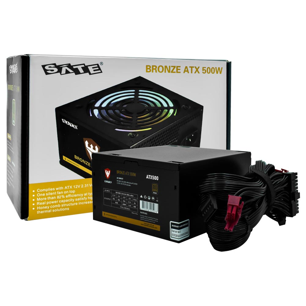 Fuente Satellite ATX 500 80 Plus Bronze 500W